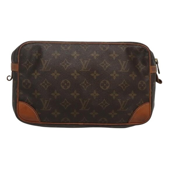 LOUIS VUITTON Monogram Compiegne 28 Clutch Bag M51845 LV Auth hk2544 - Picture 3 of 16